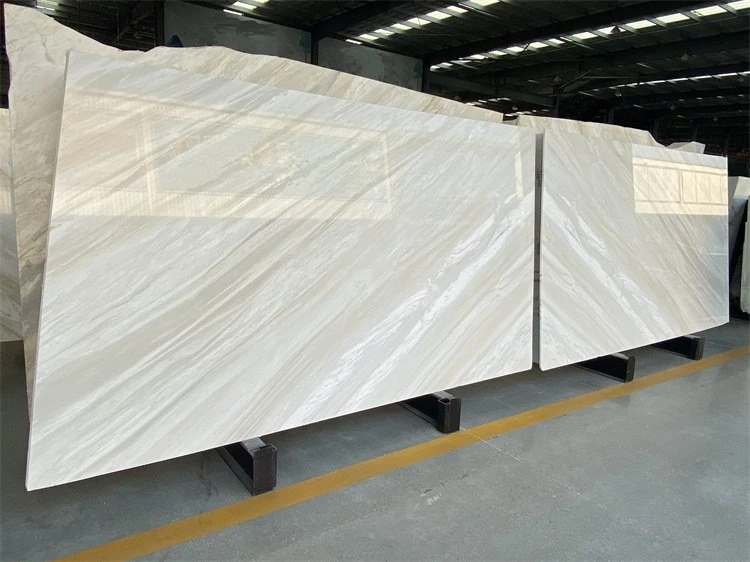 Bookmatch Earl white marble slabs