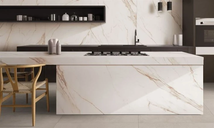 Calacatta Gold Marble countertop and dining table
