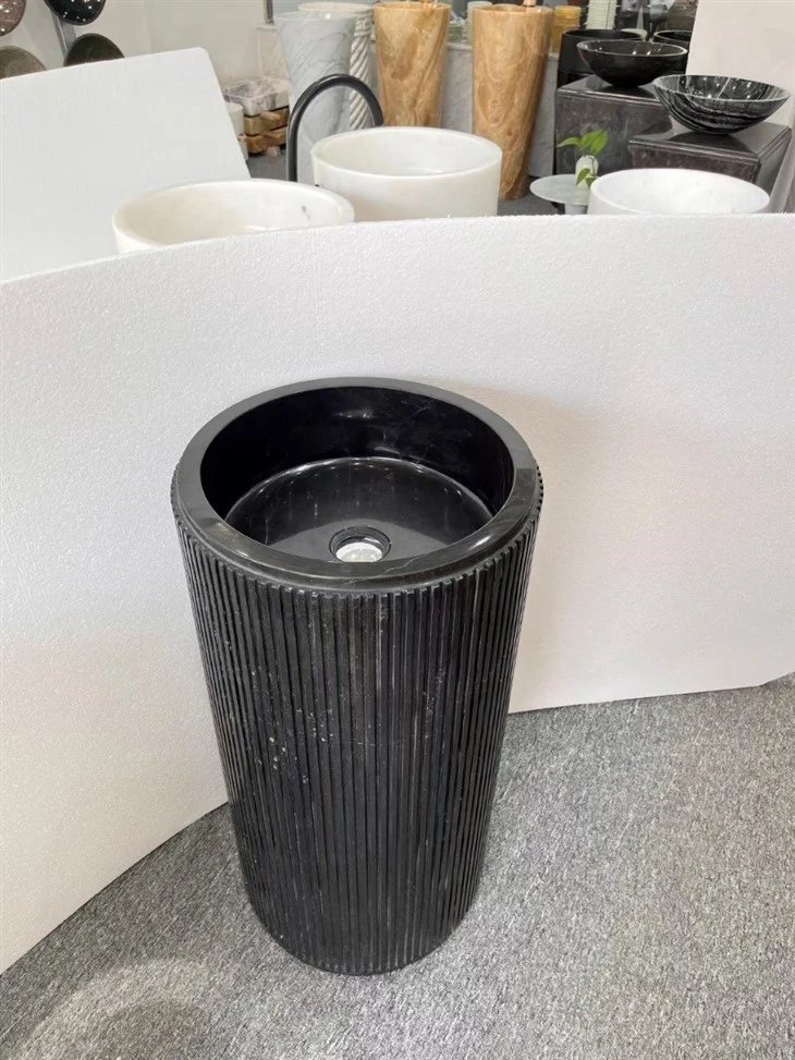 Black Granite Freestanding Wash Basin