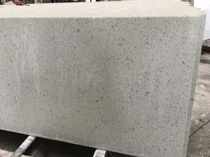 Crystal White Quartz Kitchen Countertop